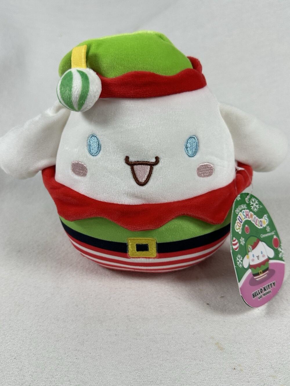 Squishmallows Hello Kitty Holiday Christmas Edition 6.5" Cinnamonroll Elf NWT